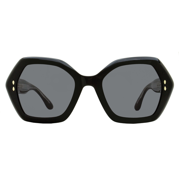 Isabel Marant Geometric Sunglasses IM0107GS 807IR Black 53mm - Picture 2 of 2